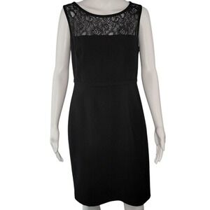 Calvin Klein Sleeveless Black‎ Lace Dress